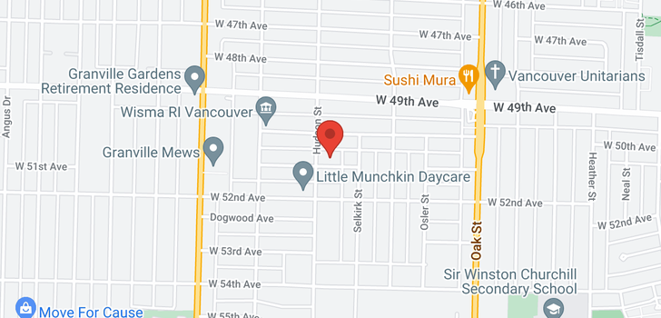 map of 1269 W 51ST AVENUE